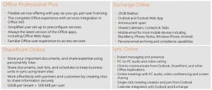 Components of Office 365